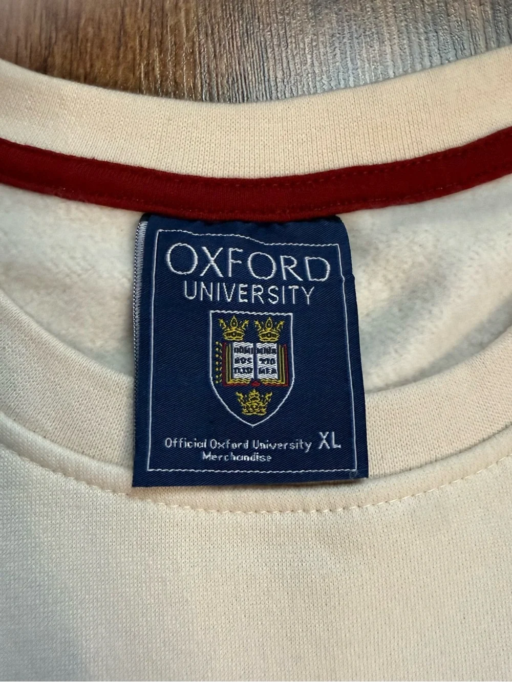 Oxford University Cream Crewneck Sweatshirt